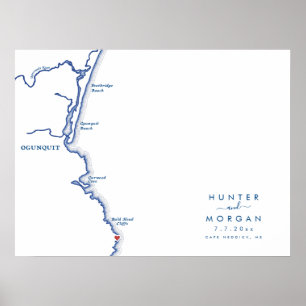 Cliff House Maine Mariage Moderne Poster du livre