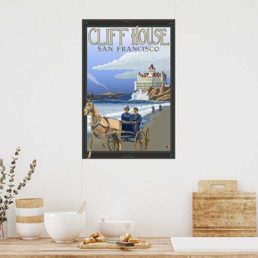 Cliff House - San Francisco, CA Affiche de voyage (Cuisine)