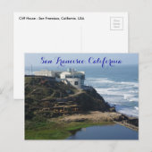Cliff House - San Francisco, Californie Carte post (Devant / Derrière)