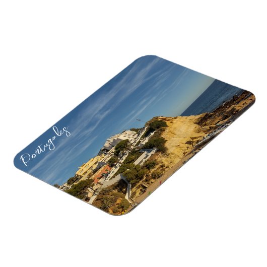 Cliff in het Portugese landschap Carvoeiro Magneet (Linkerzijde)