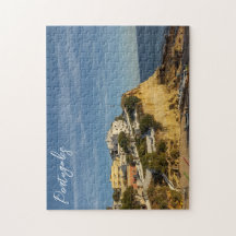 Cliff in het Portugese landschap Jigzaag Puzzle