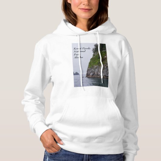 Cliff in Kenai Painterly Hoodie (Voorkant)