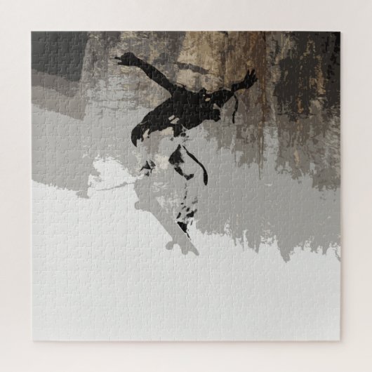 Cliff Jumping - Skate Jigsaw Puzzle (Vertical)