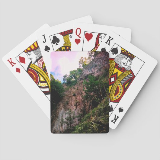 Cliff, met bomen pokerkaarten (Achterkant)