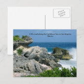Cliff on Isla Mujeres Briefkaart (Voorkant / Achterkant)