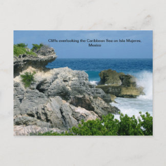 Cliff on Isla Mujeres Briefkaart
