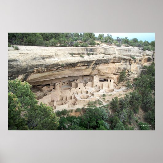 Cliff Palace Wide Uitzicht Poster (Voorkant)