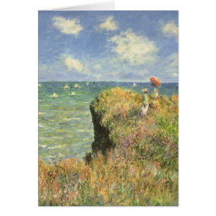 Cliff Walk in Pourville door Claude Monet