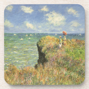 Cliff Walk in Pourville door Claude Monet Drankjes Onderzetter