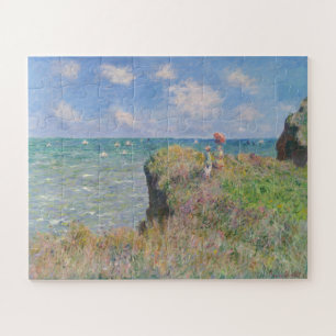 Cliff Walk in Pourville door Claude Monet Legpuzzel