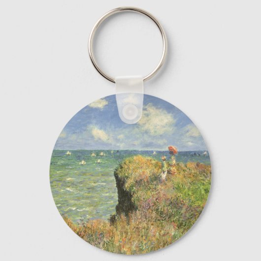 Cliff Walk in Pourville door Claude Monet Sleutelhanger (Voorkant)