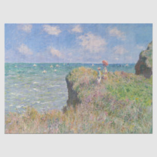 Cliff Walk in Pourville door Claude Monet Tissuepapier