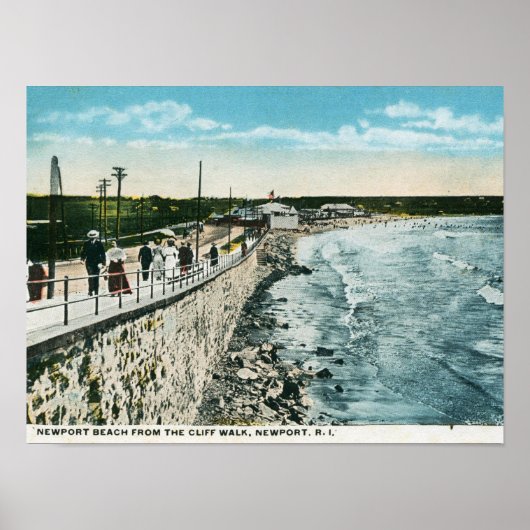 Cliff Walk, Newport, RI  Poster (Voorkant)