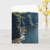 Cliffd de la carte de voeux de Moher (Fleur jaune)