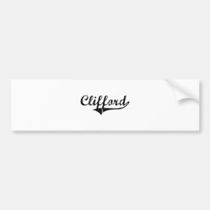 Clifford Classic Style Name Bumpersticker