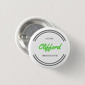 "Clifford" Ronde Button 3,2 Cm (Voorkant /achterkant)