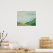 Cliffs at Pourville (1882) van Claude Monet Poster (Keuken)