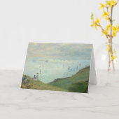 Cliffs bij Pourville | Claude Monet Kaart (Gele Bloem)