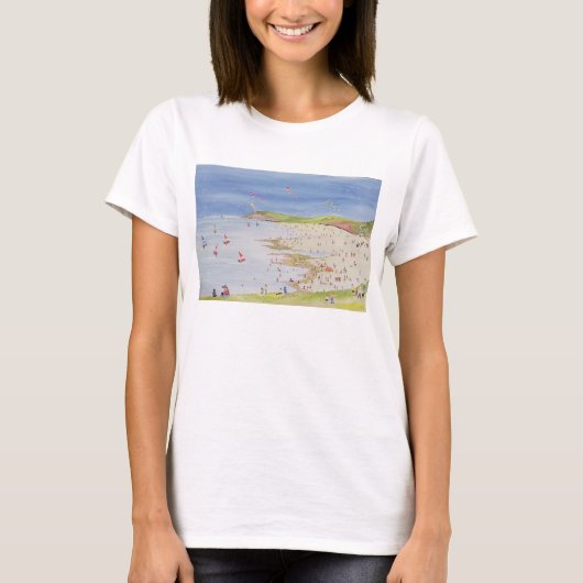 Cliffs en baai t-shirt (Voorkant)