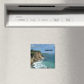 Cliffs in Guadeloupe, gelabeld Magneet (Insitu (Vaatwasser))