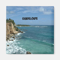 Cliffs in Guadeloupe, gelabeld
