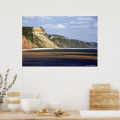 Cliffs langs Jurassic Coast Poster (Keuken)