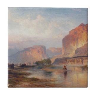 Cliffs of Green River - Thomas Moran (1874) Tegeltje