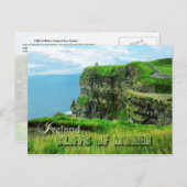 Cliffs of Moher, County Clare, Ierland Briefkaart (Voorkant / Achterkant)
