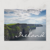 Cliffs of Moher in Ireland text briefkaart (Voorkant)