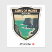Cliffs of Moher Ireland Travel Art  Sticker (Vel)