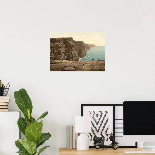 Cliffs of Moher on Atlantic Coast Ireland Poster (Thuiskantoor)