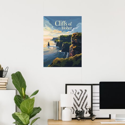 Cliffs of Moher Poster (Thuiskantoor)