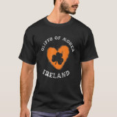 CLIFFS OF MOHER Shamrock Gaelic Football and Hurli T-shirt (Voorkant)