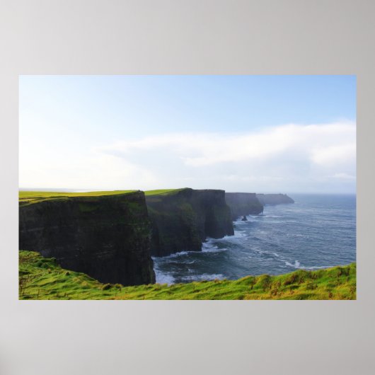 Cliffs of Moher - South Uitzicht 1 Poster (Voorkant)
