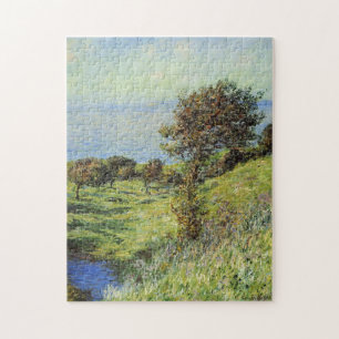 Cliffs Varengeville Gust of Wind Monet Fine Art Legpuzzel