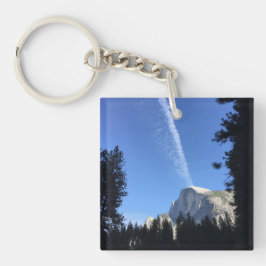Cliffside Cloud Yosemite Blauwe Kleur Fotografie Sleutelhanger