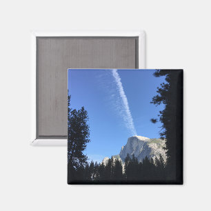 Cliffside Cloud Yosemite Blauwe Kleurenfotografie Magneet