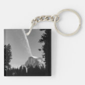 Cliffside Cloud Yosemite Sky Zwart-wit Foto Sleutelhanger (Achterkant)
