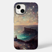 Cliffside Night Fantasy Landscape Sci-Fi Case-Mate iPhone Case (Achterkant)