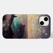 Cliffside Night Fantasy Landscape Sci-Fi Case-Mate iPhone Case (Achterkant (horizontaal))