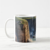 Cliffside Ocean Waves Coastal Landscape Coffee Mug (Gauche)