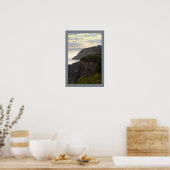 Cliffside Sunset Waterscape Photo Poster (Cuisine)