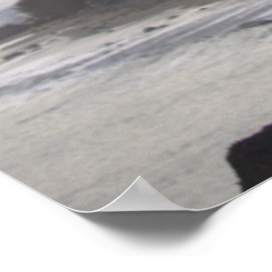 Cliffside Waterscape Photo Poster (Coin)