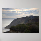 Cliffside Waterscape Photo Poster (Devant)