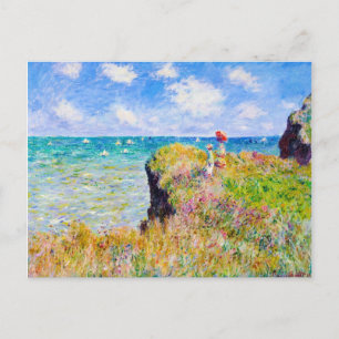 Clifftop Walk in Pourville Claude Monet Briefkaart