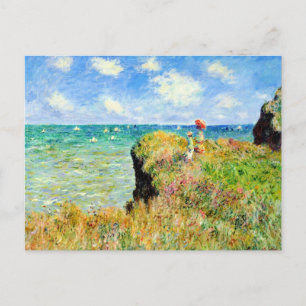 Clifftop Walk in Pourville door Claude Monet Briefkaart