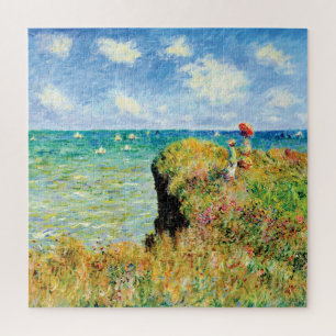 Clifftop Walk in Pourville door Claude Monet Legpuzzel