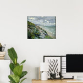 Cliften van het zee in Trouville Poster (Thuiskantoor)