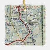 Clifton AZ  Map Keramisch Ornament (Voorkant)
