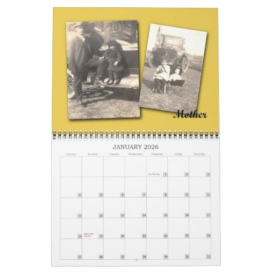 Clifton Family Memories 09 Kalender (Jan 2026)